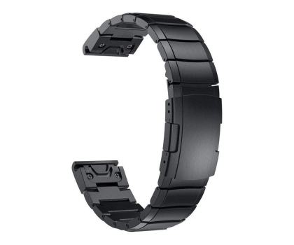 Pasek i akcesoria do zegarków TECH-PROTECT Bransoleta SteelBand do Garmin Fenix black (26mm) 5906735412581